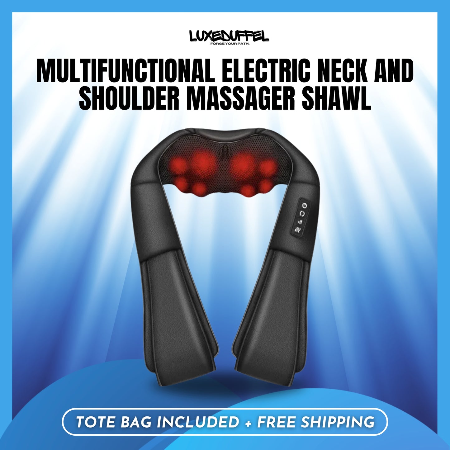 Shiatsu™  Multifunctional Electric Back, Neck and Shoulder Massager Shawl