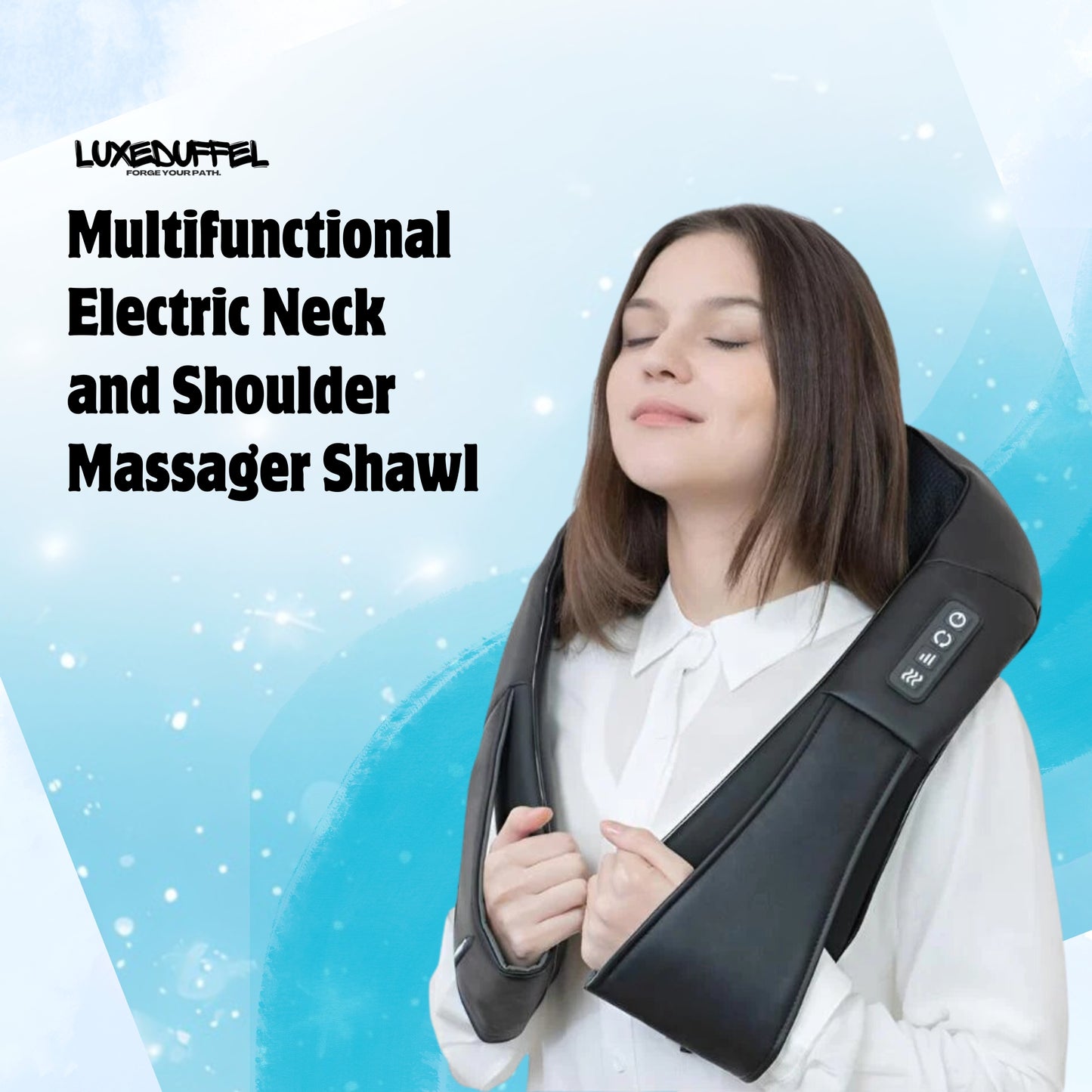 Shiatsu™  Multifunctional Electric Back, Neck and Shoulder Massager Shawl